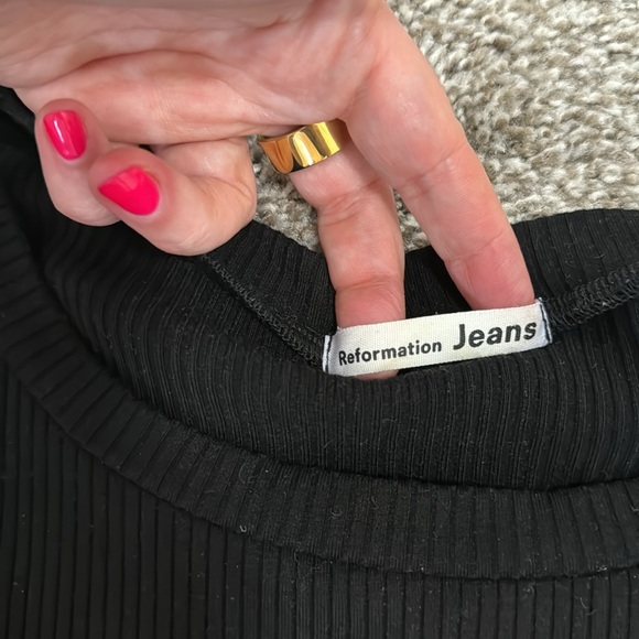 REFORMATION JEANS ribbed midi dress 3x - Picture 2 of 3